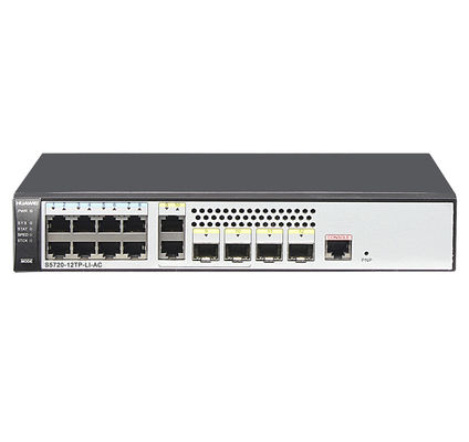 S5720-12tp-λι-εναλλασσόμενο ρεύμα 336 οπτικός Ethernet διακόπτης 4K VLAN GBP